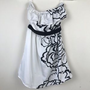 Arden B Women's Strapless Top White & Black Size S